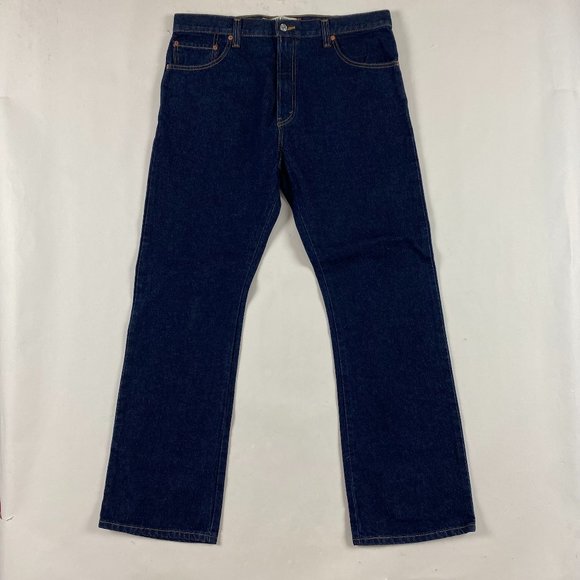 NWOT Levi's 517 Bootcut Jeans 38 x 32 Blue Cotton Boot Cut - Picture 1 of 14